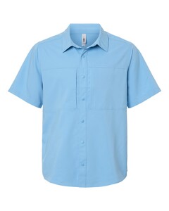 Core 365 CE520 Blue-Men's UltraUVP Shoreline Short Sleeve Staff Shirt Blue