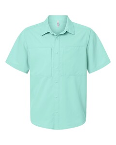 Core 365 CE520 Blue-Green-Men's UltraUVP Shoreline Short Sleeve Staff Shirt Blue-Green