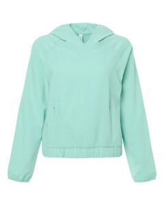 Core 365 CE520LW Blue-Green-Women's UltraUVP Shoreline Long Sleeve Hooded Pullover Blue-Green