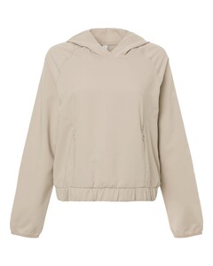 Core 365 CE520LW Natural-Women's UltraUVP Shoreline Long Sleeve Hooded Pullover Natural