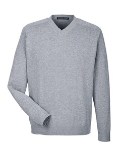 V-Neck Sweater Gray Devon & Jones D475 Gray