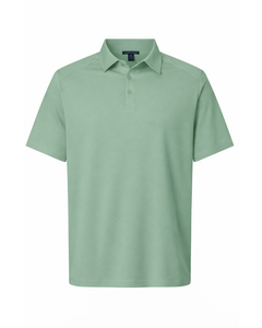 Devon & Jones DG102 Blue-Green-Men's Seaton Pebble Textured Polo Blue-Green