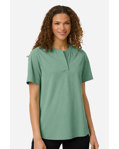 Devon & Jones DG102W Blue-Green-Women's Seaton Pebble Textured Polo Blue-Green