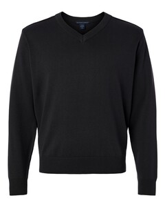 Devon &amp; Jones DG445 Black-Men&#x27;s New Classics V-Neck Sweater Black