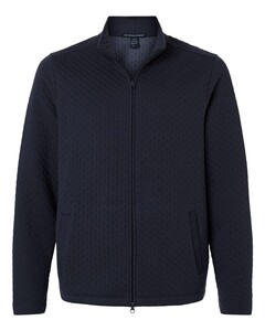 Devon & Jones DG740 Navy-Men's Berkley Textured Full-Zip Jacket Navy