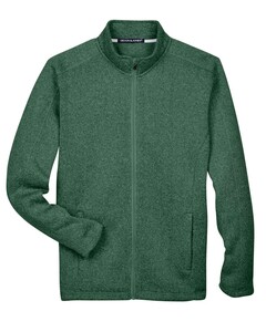 Bristol Full-Zip Sweater Fleece Jacket Green Devon & Jones DG793 Green