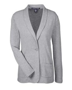 Women's Perfect Fit™ Shawl Collar Cardigan Gray Devon & Jones DP462W Gray