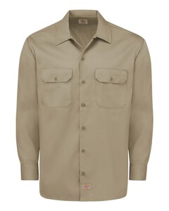 Long Sleeve Work Shirt Brown Dickies 5574 Brown