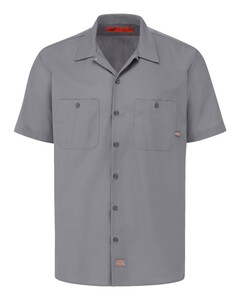 Dickies S535 Gray-Industrial Short Sleeve Work Shirt Gray