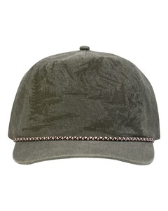 DRI DUCK 3283 Green-Buck Nature Scene Cap Green