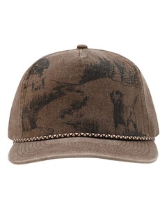 DRI DUCK 3336 Brown-Lab Nature Scene Cap Brown
