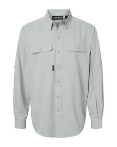 DRI DUCK 4441 Gray-Crossroad Woven Shirt Gray
