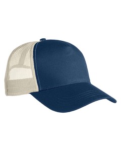 Five-Panel Eco Trucker Cap Blue econscious EC7094 Blue