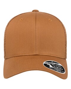 Mesh-Back Trucker Hat Brown FlexFit 110M Brown