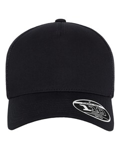 FlexFit 110M5 Black-110&reg; Five-Panel Mesh Cap Black