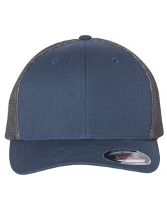 Fitted Trucker Hat Navy FlexFit 6511 Navy