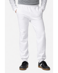 Gildan 18100 White-Unisex Heavy Blend™ Pocket Sweatpants White