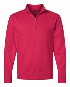 Gildan 18810 Red-Unisex Heavy Blend™ Quarter-Zip Sweatshirt Red
