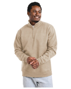Gildan 18810 Brown-Unisex Heavy Blend™ Quarter-Zip Sweatshirt Brown