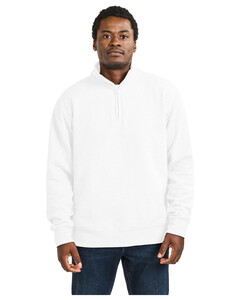 Gildan 18810 White-Unisex Heavy Blend™ Quarter-Zip Sweatshirt White