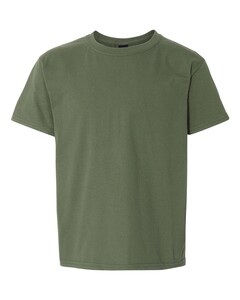 Gildan 3000B Green-Youth Light Cotton T-Shirt Green
