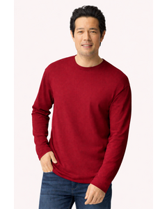Gildan 64400 Red-Softstyle Long Sleeve T-Shirt Red