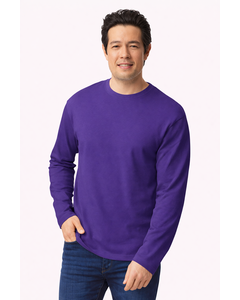 Gildan 64400 Purple-Softstyle Long Sleeve T-Shirt Purple