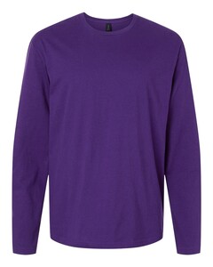 Gildan 64400 Purple-Softstyle Long Sleeve T-Shirt Purple