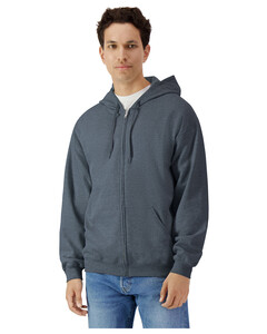 Gildan SF600 Gray-Softstyle&reg; Full-Zip Hoodie Gray