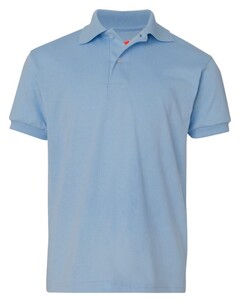 Hanes 054Y Blue-Youth Ecosmart&reg; Jersey Sport Shirt Blue