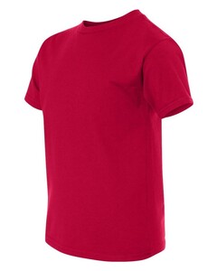 Hanes 498Y Red-Youth Nano-T  T-Shirt Red