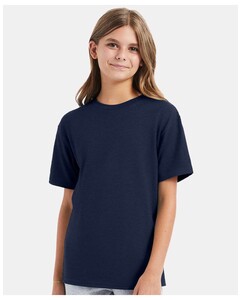 Hanes 498Y Navy-Youth Nano-T  T-Shirt Navy