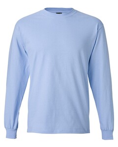 Long Sleeve Beefy-T Blue Hanes 5186 Blue