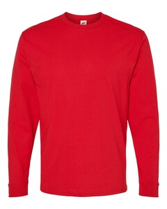 Essential-T Long Sleeve T-Shirt Red Hanes 5286 Red