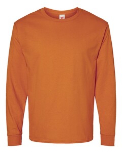Essential-T Long Sleeve T-Shirt Orange Hanes 5286 Orange