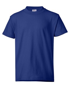 Heavyweight Youth 50/50 T-Shirt Blue Hanes 5370 Blue