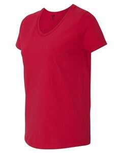 Women's V-Neck T-Shirt Red Hanes 5780 Red