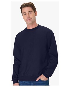 Hanes OG600 Navy-Unisex Beefy&reg; Sweats Premium Heavyweight Crewneck Sweatshirt Navy