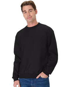 Hanes OG600 Black-Unisex Beefy&reg; Sweats Premium Heavyweight Crewneck Sweatshirt Black