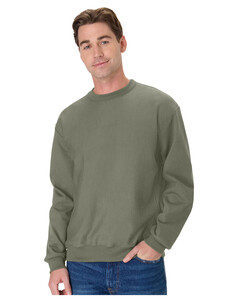 Hanes OG600 Green-Unisex Beefy&amp;reg; Sweats Premium Heavyweight Crewneck Sweatshirt Green