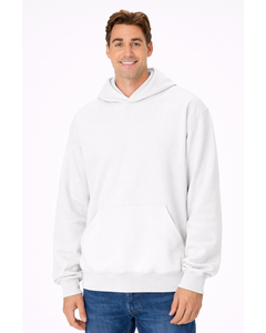 Hanes OG700 White-Unisex Beefy&reg; Sweats Premium Heavyweight Hooded Sweatshirt White