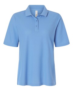 Harriton M105W Gray-Women's Maverick CVC Pique Polo Shirt Gray