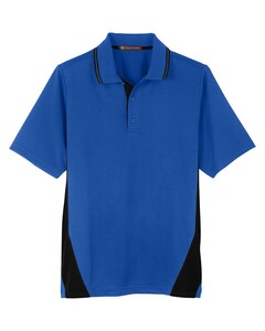 Harriton M386 Blue-Flash Snag Protection Plus IL Colorblock Polo Blue