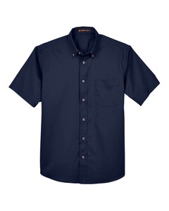 Men's Easy Blend™ Twill Dress Shirt with Stain-Release Navy Harriton M500S Navy