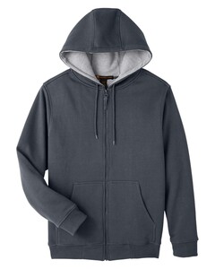 Harriton M711T Gray-Unisex Tall ClimaBloc™ Lined Heavyweight Hooded Sweatshirt Gray