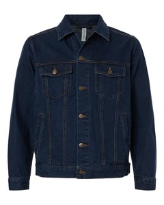 Harriton M75 Navy-Men's Cooper Denim Jacket Navy