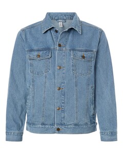 Harriton M75 Blue-Men's Cooper Denim Jacket Blue