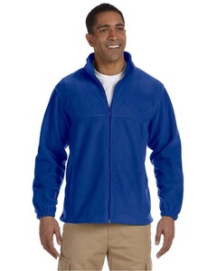 Full-Zip Fleece Blue Harriton M990 Blue