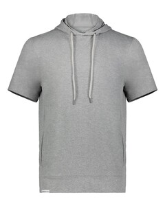 Holloway 222505 Gray-Eco Revive™ Ventura Soft Knit Short Sleeve Hoodie Gray