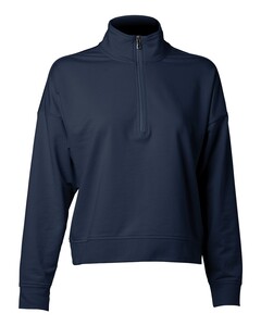 Independent Trading EXP15WPQ Navy-Women's Perform Quarter-Zip Pullover Navy